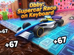 Játék Obby: Supercar Race on Keyboard