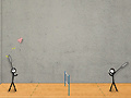 Játék Stick Figure Badminton