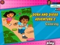 Játék Dora and Diego Adventure Coloring 2