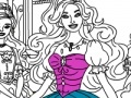 Játék Barbie Coloring Game