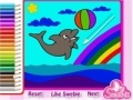 Játék Cute Dolphin Coloring