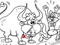 Játék Coloring: Pick Leopold bull