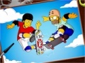 Játék Skatings Simpsons online coloring page